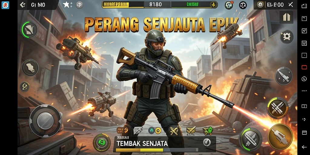 Antarmuka game 8180 yang menarik dan fungsional.