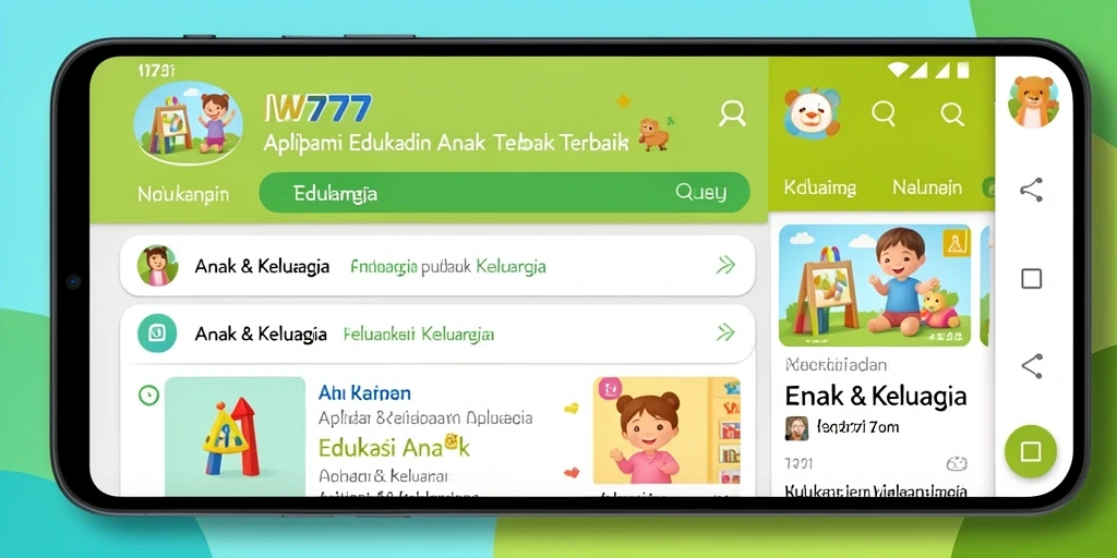 Antarmuka menarik IW777 untuk Edukasi Anak yang menyenangkan.