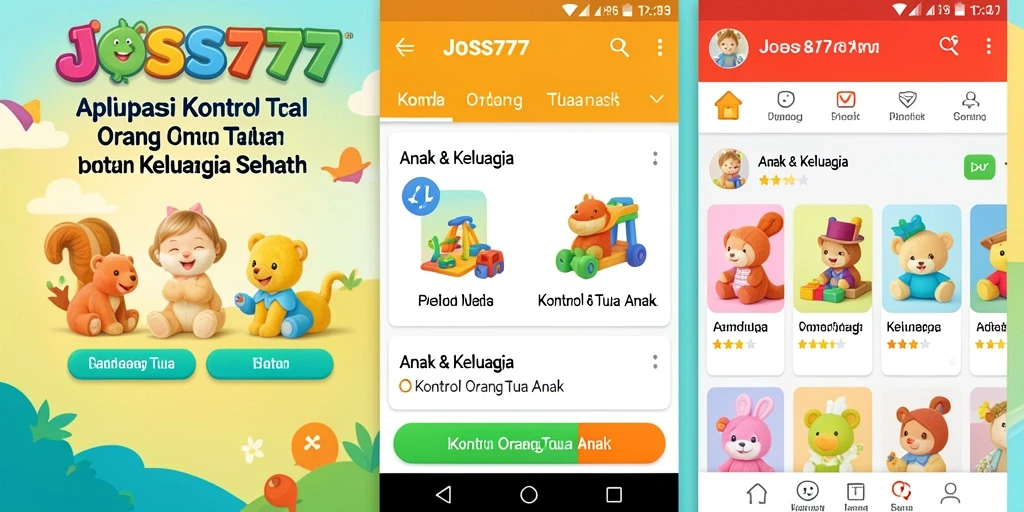 Tampilan antarmuka pengguna JOSS777 yang ramah keluarga.