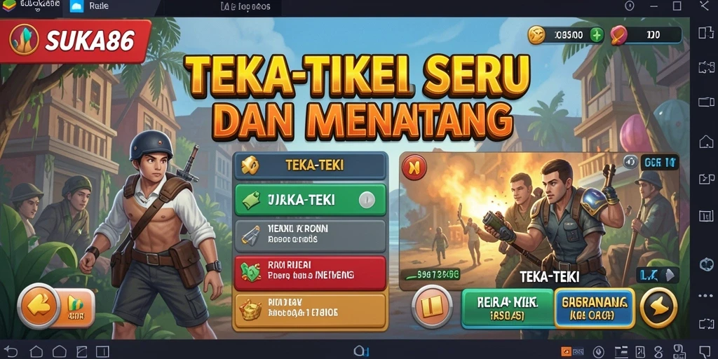 Tampilan antarmuka <strong>SUKA86</strong> dengan puzzle yang menarik.