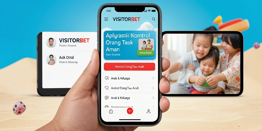 Tampilan antarmuka VISITORBET yang sederhana dan fungsional untuk kontrol orang tua.