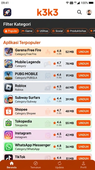 Akses Mudah Aplikasi Populer di k3k3 — Temukan Katalog Terbaik